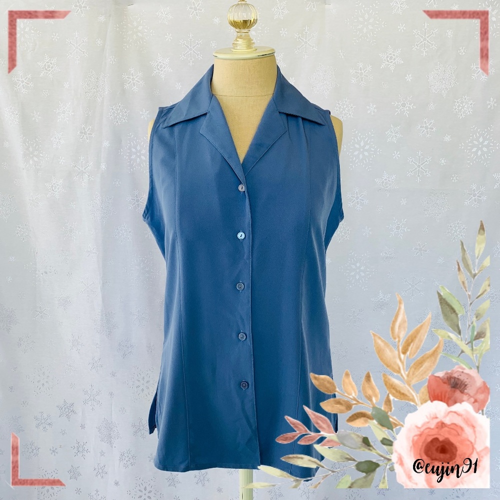 Kathie Lee Collection Button Down Top S